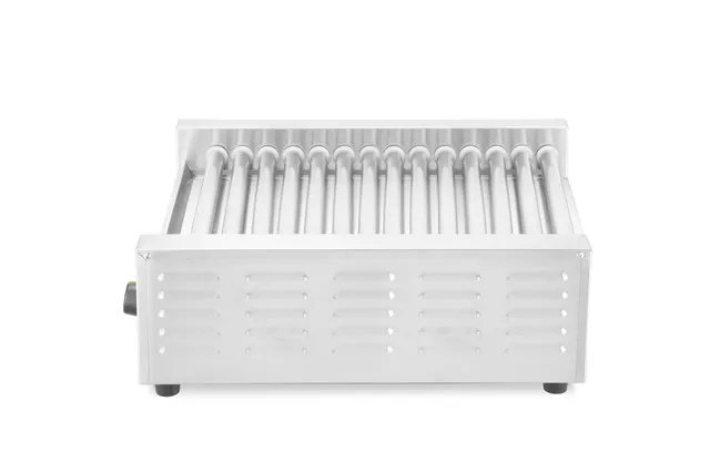 Podgrzewacz rolkowy do parówek dwustrefowy, 14 rolek, 230V/1230W, 566x640x192mm HENDI 268667