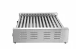 Podgrzewacz rolkowy do parówek XL - dwustrefowy, 14 rolek, srebrny, 220-240V/2000W, 732x590x168mm, Prostokątny HENDI 268674