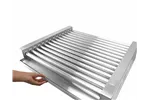 Podgrzewacz rolkowy do parówek XL - dwustrefowy, 14 rolek, srebrny, 220-240V/2000W, 732x590x168mm, Prostokątny HENDI 268674