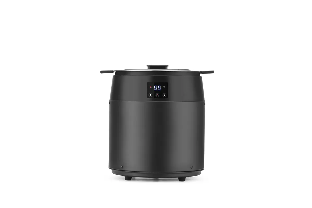 Kociołek do zupy Waterless, 10l, 10L, czarny, 220-240V/450W, ⌀330x398mm HENDI 860564