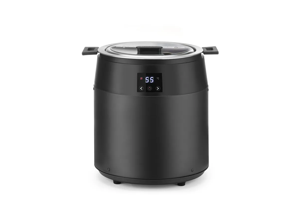 Kociołek do zupy Waterless, 10l, 10L, czarny, 220-240V/450W, ⌀330x398mm HENDI 860564