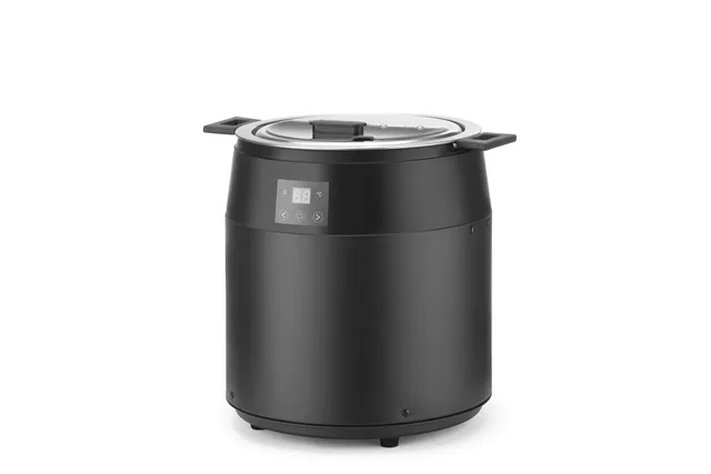 Kociołek do zupy Waterless, 10l, 10L, czarny, 220-240V/450W, ⌀330x398mm HENDI 860564
