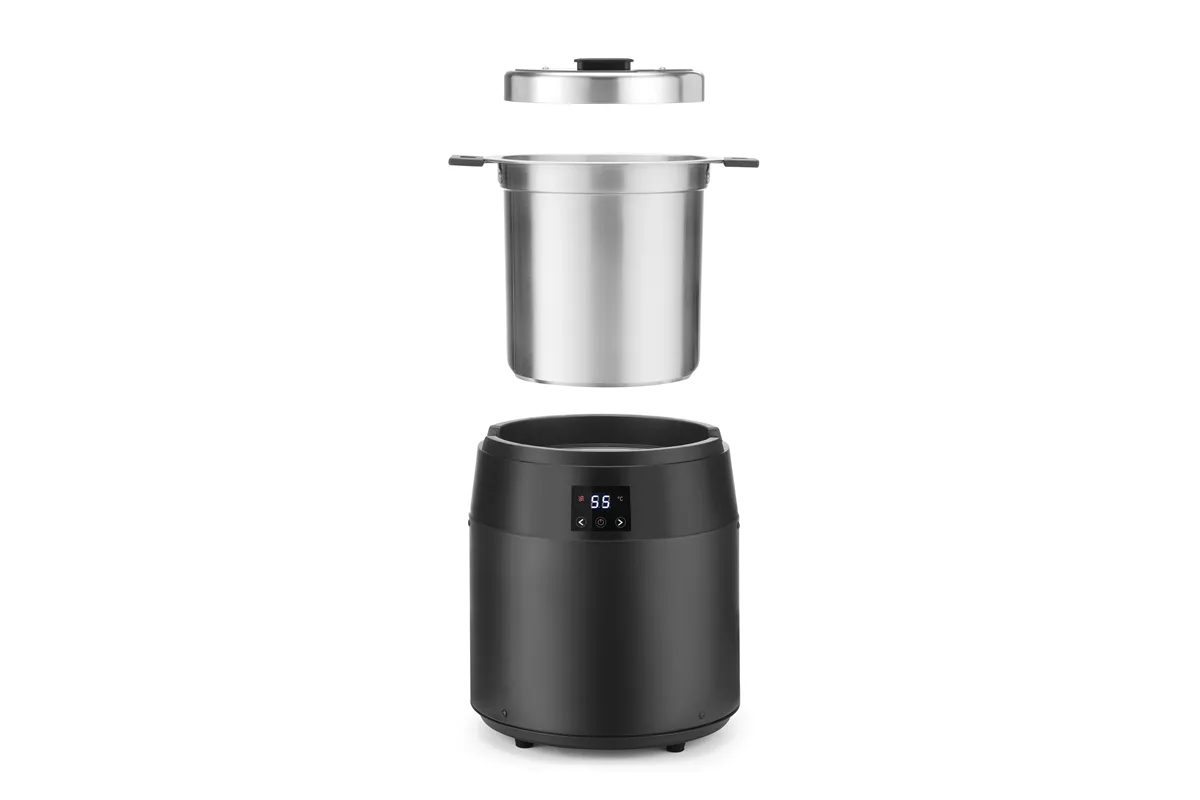 Kociołek do zupy Waterless, 10l, 10L, czarny, 220-240V/450W, ⌀330x398mm HENDI 860564