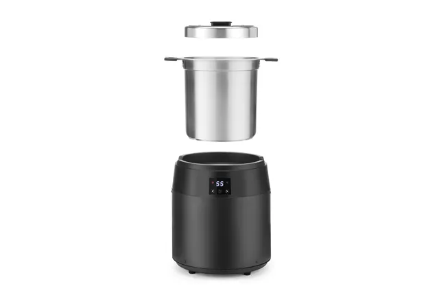 Kociołek do zupy Waterless, 10l, 10L, czarny, 220-240V/450W, ⌀330x398mm HENDI 860564