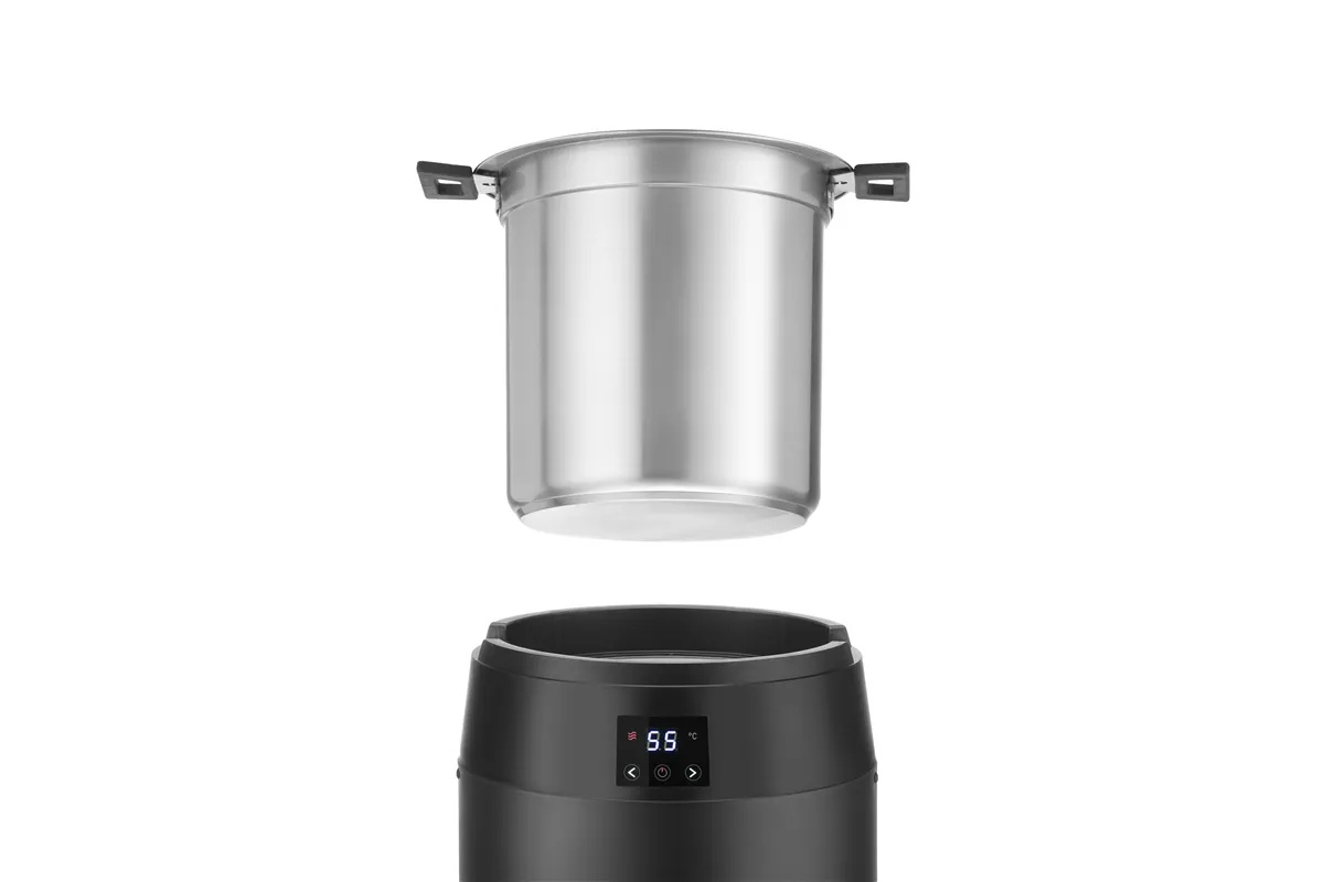 Kociołek do zupy Waterless, 10l, 10L, czarny, 220-240V/450W, ⌀330x398mm HENDI 860564
