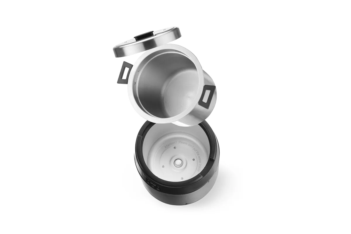 Kociołek do zupy Waterless, 10l, 10L, czarny, 220-240V/450W, ⌀330x398mm HENDI 860564