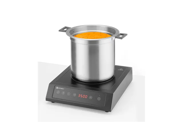 Kociołek do zupy Waterless, 10l, 10L, czarny, 220-240V/450W, ⌀330x398mm HENDI 860564