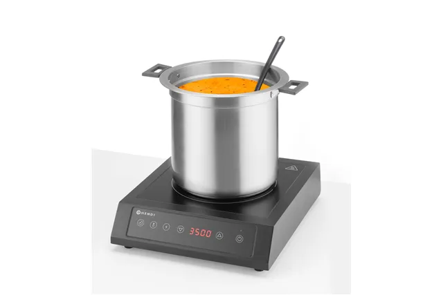Kociołek do zupy Waterless, 10l, 10L, czarny, 220-240V/450W, ⌀330x398mm HENDI 860564