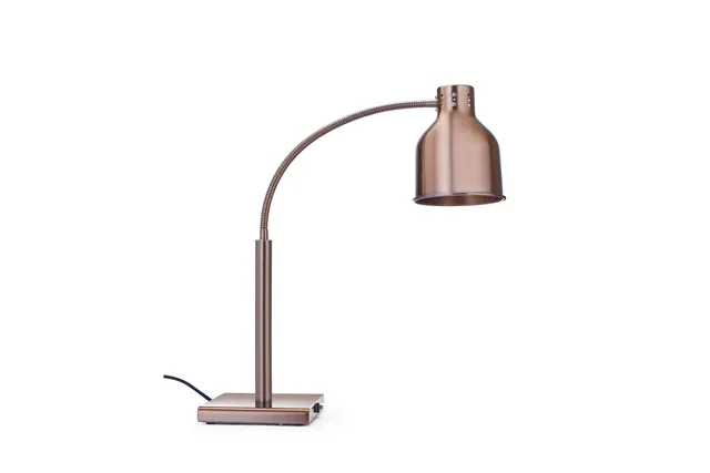 Lampa do podgrzewania potraw, giętka, miedziany, 220-240V/250W, 268x203x660mm HENDI 273753