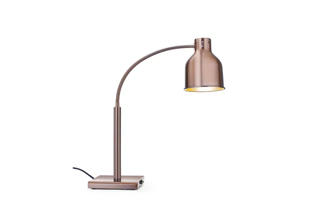 Lampa do podgrzewania potraw, giętka, miedziany, 220-240V/250W, 268x203x660mm HENDI 273753