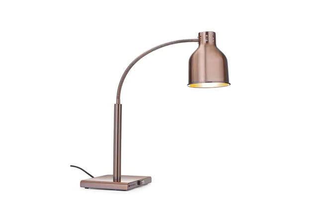 Lampa do podgrzewania potraw, giętka, miedziany, 220-240V/250W, 268x203x660mm HENDI 273753