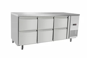 Stół chłodniczy z 6 szufladami, 420L, 230V/400W, 1795x700x879mm Arktic 237069