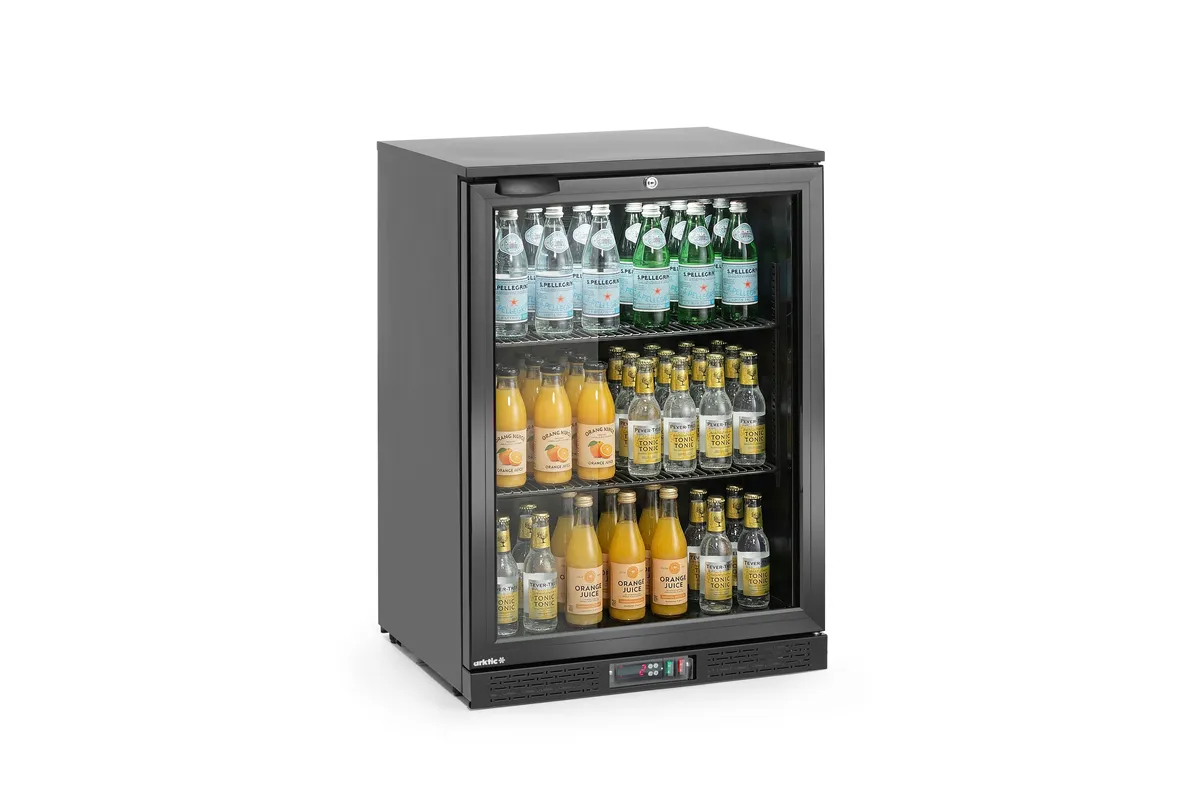 Lodówka barowa 1-drzwiowa, 105L, czarny, 220-240V/120W, 600x530x870mm Arktic 236864