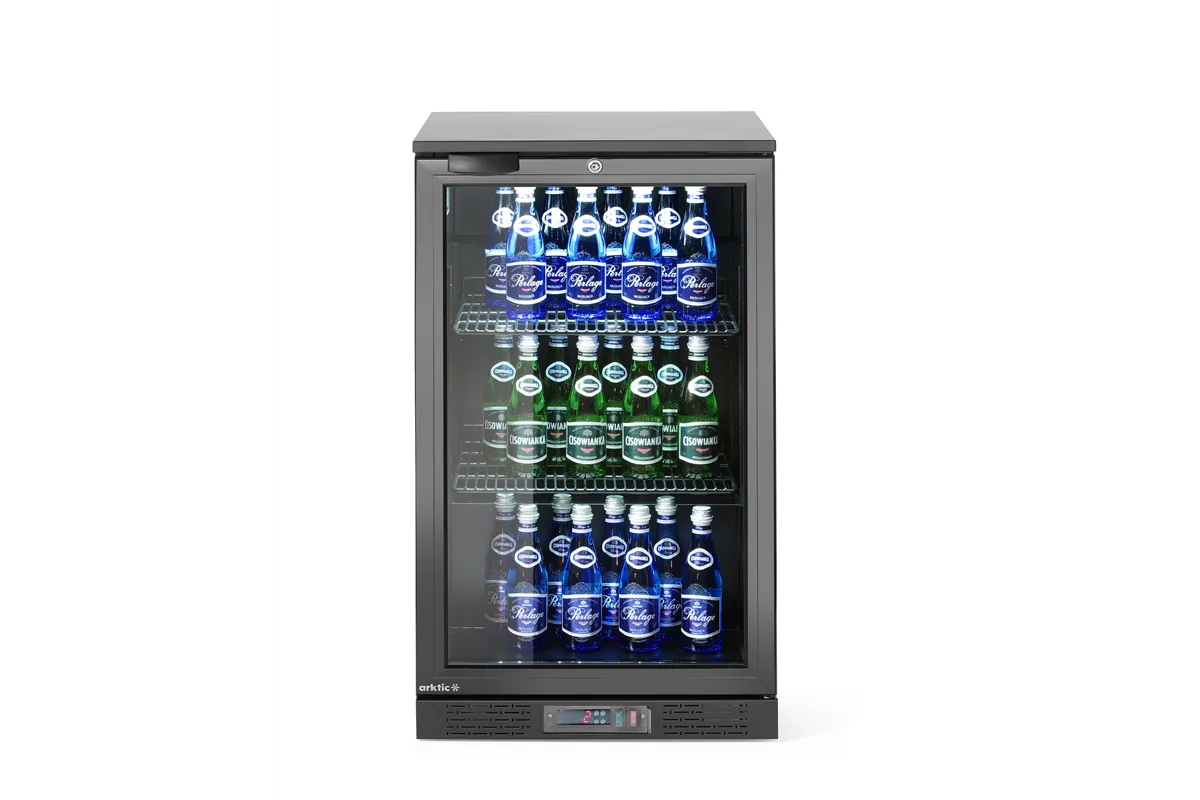 Lodówka barowa 1-drzwiowa, 86L, czarny, 220-240V/120W, 500x530x870mm Arktic 236871