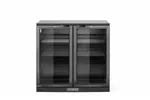 Lodówka barowa 2-drzwiowa, 158L, czarny, 220-240V/160W, 900x530x870mm Arktic 236895