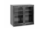 Lodówka barowa 2-drzwiowa, 158L, czarny, 220-240V/160W, 900x530x870mm Arktic 236895
