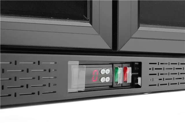 Lodówka barowa 2-drzwiowa, 158L, czarny, 220-240V/160W, 900x530x870mm Arktic 236895
