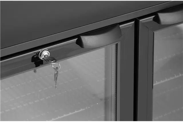 Lodówka barowa 2-drzwiowa, 158L, czarny, 220-240V/160W, 900x530x870mm Arktic 236895