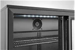 Lodówka barowa z potrójnymi drzwiami suwanymi, 308L, czarny, 220-240V/160W, 1350x520x865mm Arktic 236901