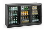 Lodówka barowa z potrójnymi drzwiami suwanymi, 308L, czarny, 220-240V/160W, 1350x520x865mm Arktic 236901