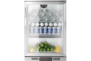 Lodówka barowa podblatowa 1-drzwiowa, 75L, srebrny, 220-240V/120W, 530x500x840mm Arktic 236925