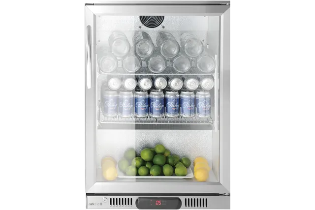 Lodówka barowa podblatowa 1-drzwiowa, 75L, srebrny, 220-240V/120W, 530x500x840mm Arktic 236925