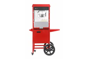 Urządzenie do popcornu z wózkiem, czerwony, 220-240V/1155W, 940x510x1553mm HENDI 282830
