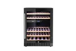 Lodówka do wina, 2-strefowa, 46 butelki, czarny, 570x595x820mm Arktic 237106