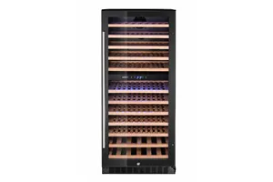 Lodówka do wina, 2-strefowa, 124 butelki, 265L, czarny, 570x595x1400mm Arktic 237120
