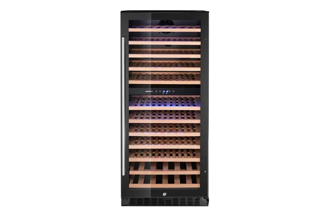 Lodówka do wina, 2-strefowa, 124 butelki, 265L, czarny, 570x595x1400mm Arktic 237120
