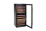 Lodówka do wina, 2-strefowa, 124 butelki, 265L, czarny, 570x595x1400mm Arktic 237120
