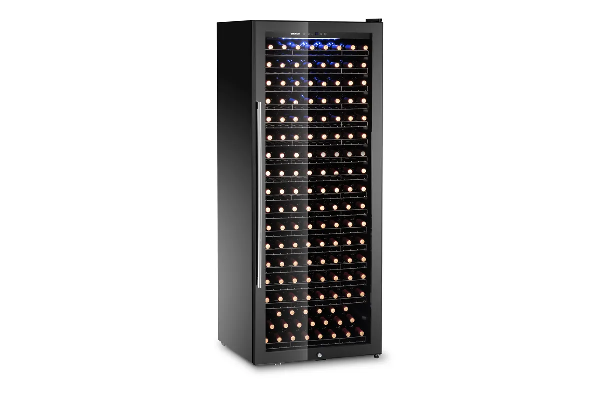 Lodówka do wina, 1-strefowa, na 224 butelki, 542L, czarny, 685x700x1833mm Arktic 237144