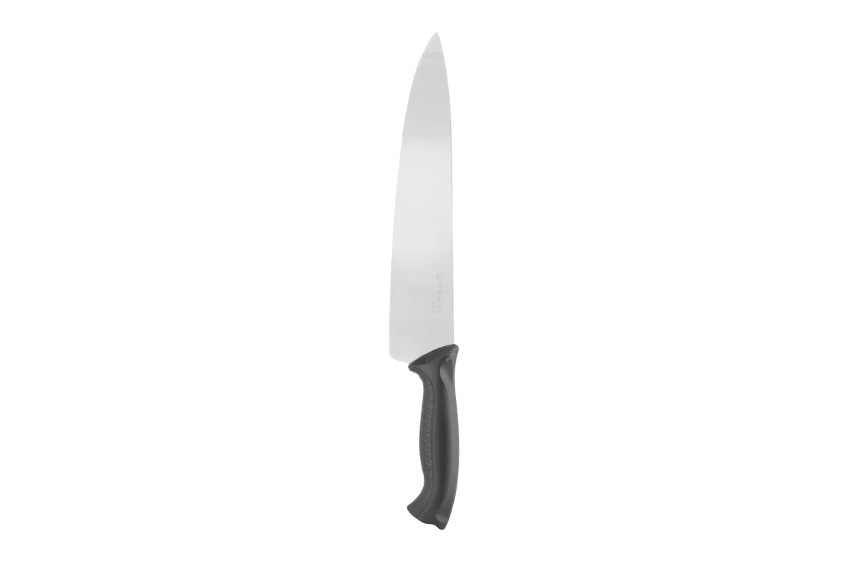 Zestaw noży z ostrzałką, czarny, 380mm HENDI 842683