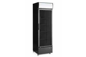 Lodówka barowa z podświetlanym panelem, 1-drzwiowa, 254L, czarny, 220-240V/250W, 578x605x1980mm Arktic 236932