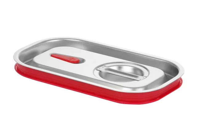 Pokrywka do pojemników GN z uszczelką silikonową, Kitchen Line, GN 1/4, 265x162mm HENDI 807644