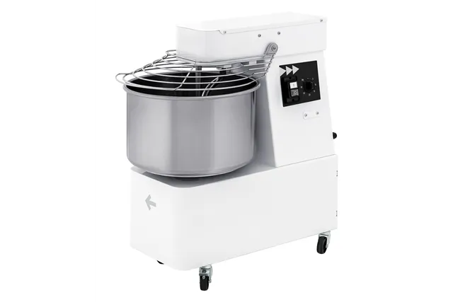 Miesiarka spiralna ze stałą dzieżą o 2 prędkościach, 22 l, 56 kg/h, 22L, 400V/1100W, 385x670x725mm Prismafood 1I053060