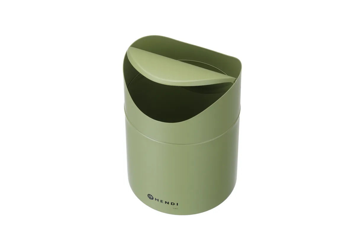 Śmietniczka stołowa, 1,2L, zielony, ⌀120x165mm HENDI 440780