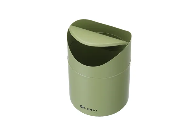 Śmietniczka stołowa, 1,2L, zielony, ⌀120x165mm HENDI 440780