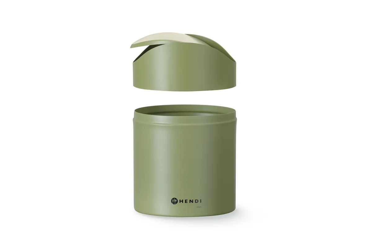 Śmietniczka stołowa, 1,2L, zielony, ⌀120x165mm HENDI 440780