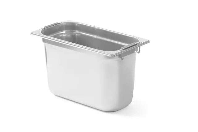 Pojemnik GN z chowanymi uchwytami, Profi Line, GN 1/3, 3,9L, 325x176x100mm HENDI 803264