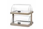 Pojedyncza witrynka chłodząca roll-top Duo UNIQ, Podwójna, beżowy, 480x355x480mm, Prostokątny HENDI 871959