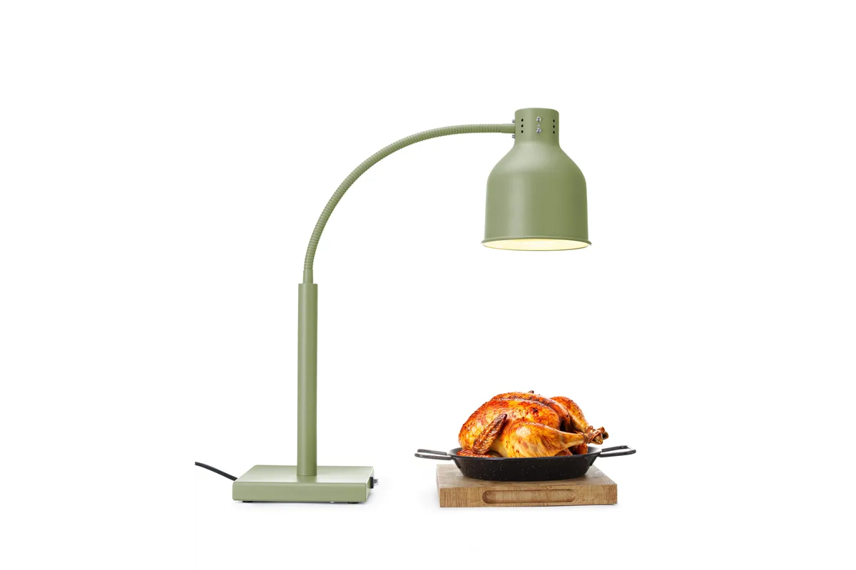 Lampa do podgrzewania potraw, giętka, zielony, 220-240V/250W, 268x203x660mm HENDI 273746