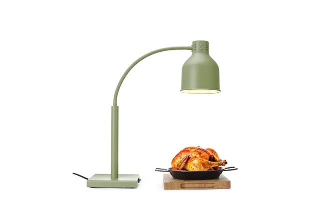 Lampa do podgrzewania potraw, giętka, zielony, 220-240V/250W, 268x203x660mm HENDI 273746