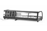 Witryna chłodnicza do sushi, W zestawie pojemniki: 4xGN1/3 40 mm, czarny, 220-240V/190W, 1177x426x296mm Arktic 274071