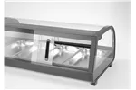 Witryna chłodnicza do sushi, W zestawie pojemniki: 4xGN1/3 40 mm, czarny, 220-240V/190W, 1177x426x296mm Arktic 274071
