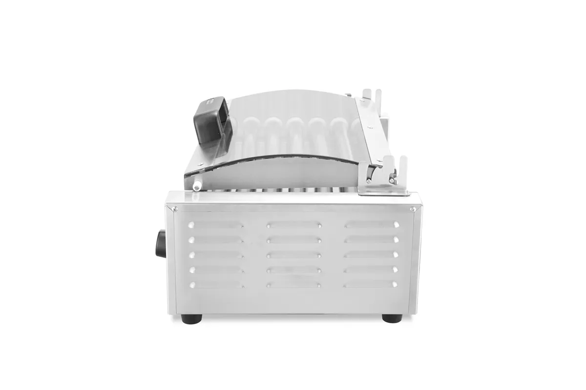Podgrzewacz rolkowy do parówek jednostrefowy, z pokrywą, 7 rolek, 230V/620W, 566x375x259mm HENDI 268636
