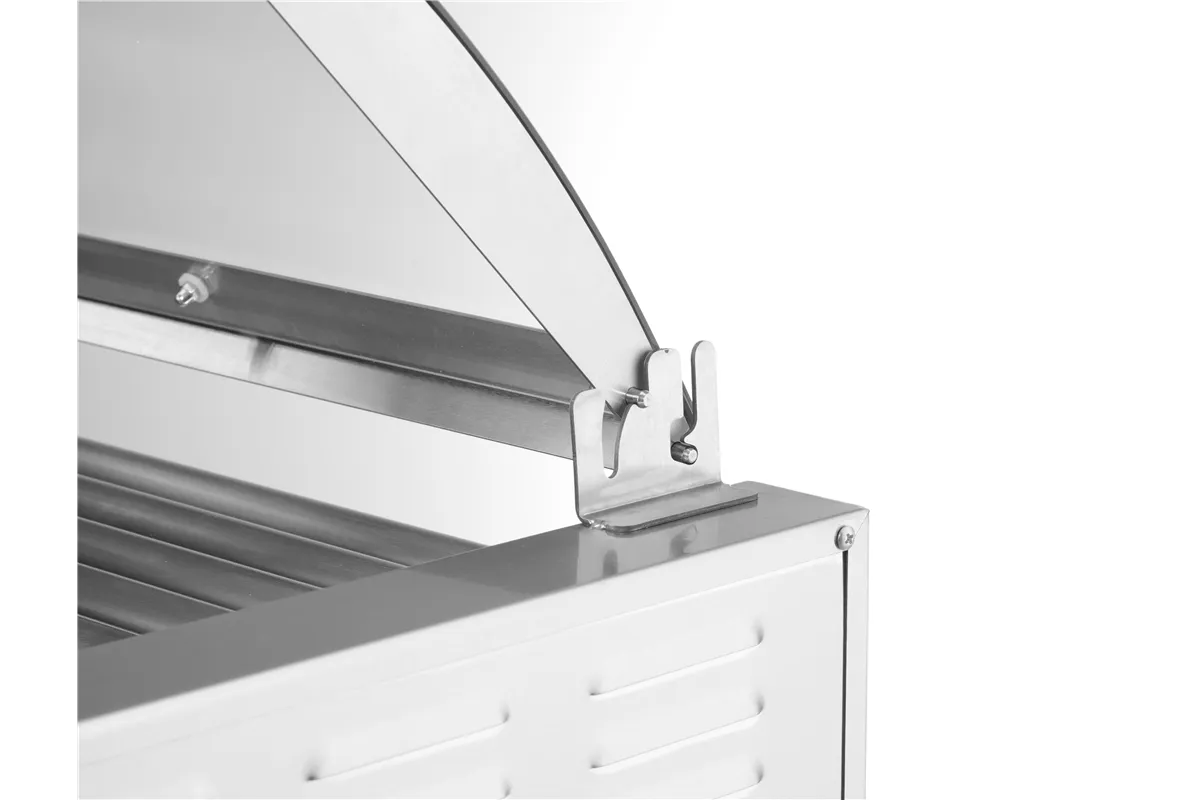 Podgrzewacz rolkowy do parówek jednostrefowy, z pokrywą, 9 rolek, 230V/790W, 566x450x259mm HENDI 268643