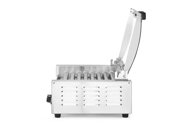 Podgrzewacz rolkowy do parówek jednostrefowy, z pokrywą, 9 rolek, 230V/790W, 566x450x259mm HENDI 268643