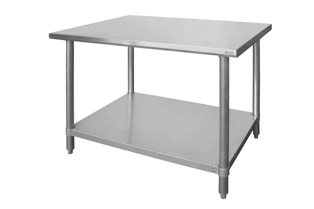 Stół centralny z półką - skręcany, Budget Line, 1200x600x850mm HENDI 812457