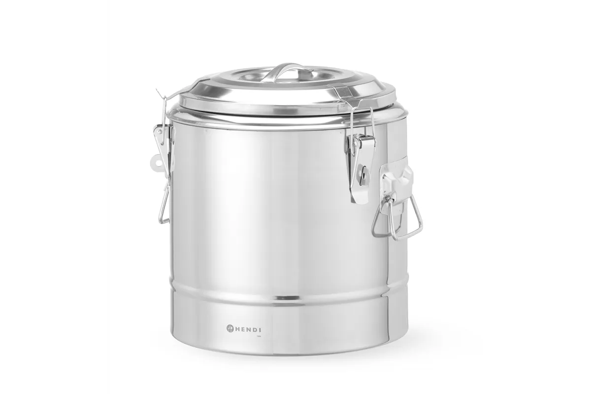 Termos do transportu żywności, Kitchen Line, 11L, srebrny, ⌀300x345mm HENDI 708071